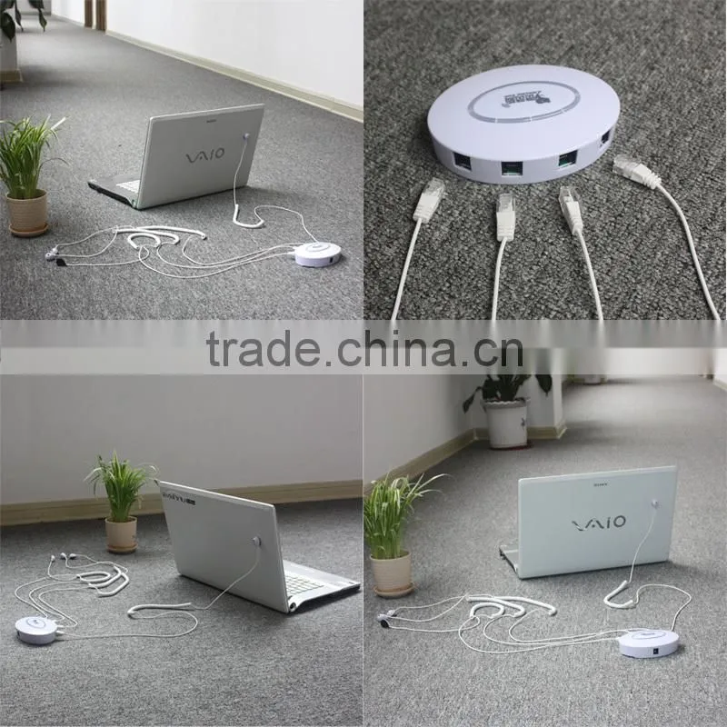 Hot-Multichannel 4 ports alarm display holder. with alarm function. Can be used for 4 pcs laptop. (bluetooth remote control)