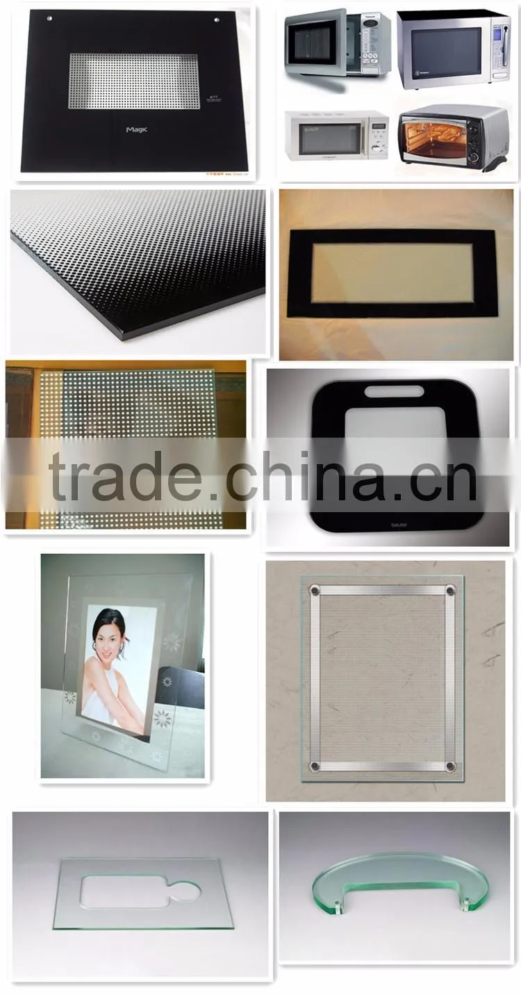1mm 2mm 3mm Clear Tempered Glass with Drilling Holes ,Clear sheet glass photo frame glass