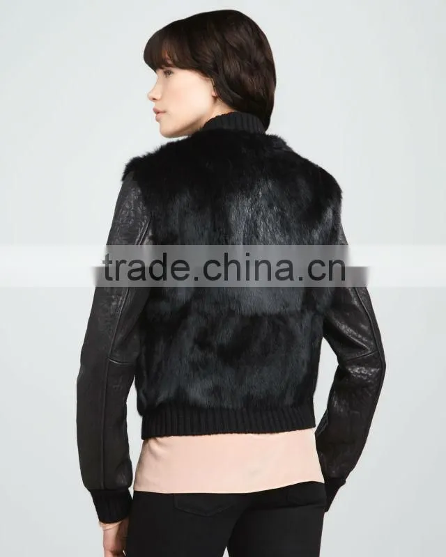 2013 new rabbit fur jacket