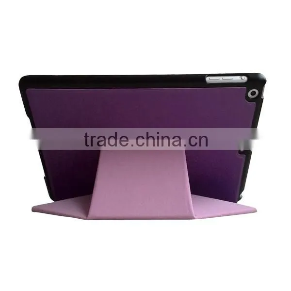 Popular tablet case adjustable stand draw lines pattern pu leather 7.9 inch case for ipad air