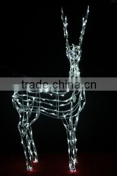 hot sale 3D acrylic reindeer motif light outdoor christmas light