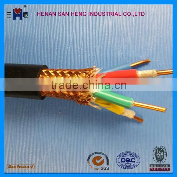 multi core factory shielded screen copper pvc control cable