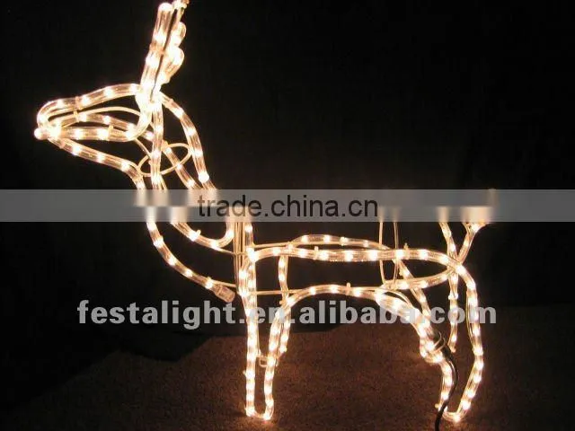 christmas lights drape LED magic colour christmas lights for outdoor project/LED 3D motif christmas deer snowman