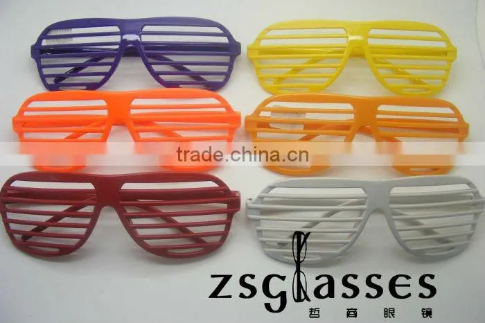 Hot sale cheap shutter shade sunglasses /promotional plastic glasses/promotion sunglasses