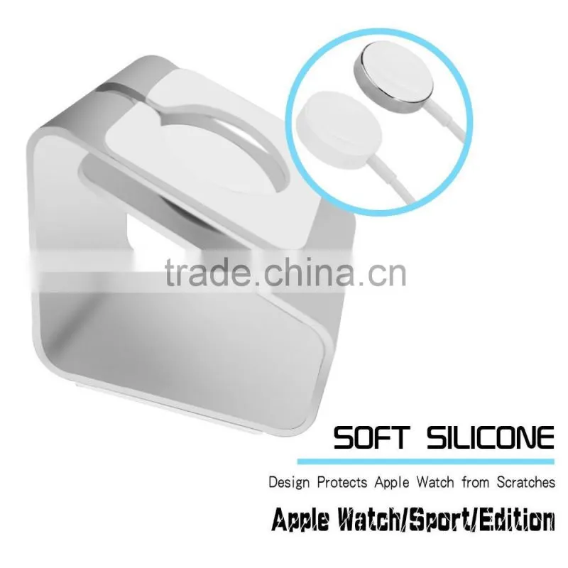 Aluminum Metal Charging Stand for Apple Watch Magnetic Charger & Wireless Charger Iwatch Charging Station Bracket Dock 38mm 42mm
