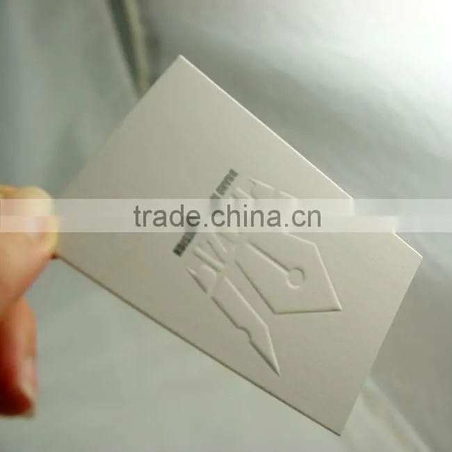 embossing business card and debossed business card printing