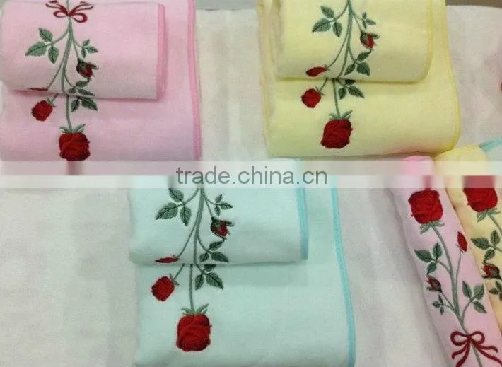 cotton wedding bath towel set