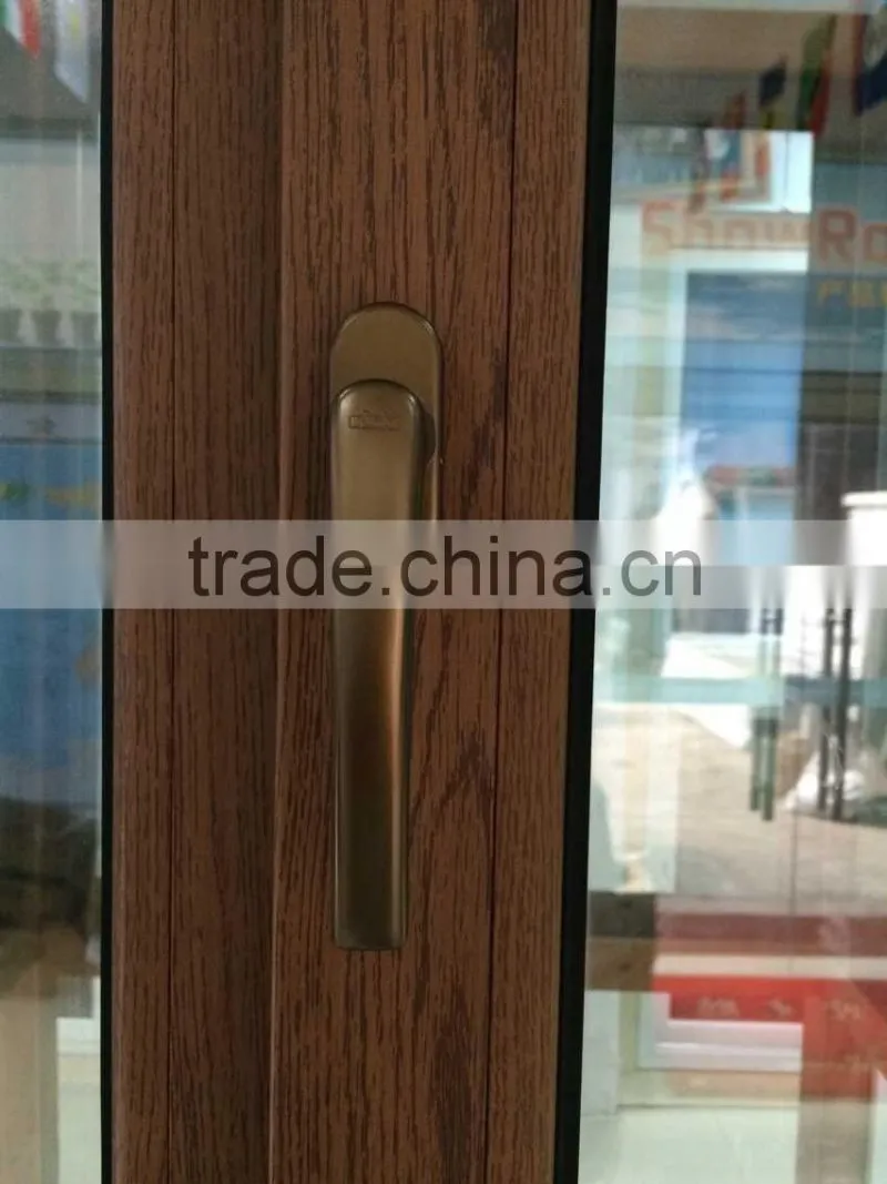 Wood color frame modern house tilt and turn window for sale