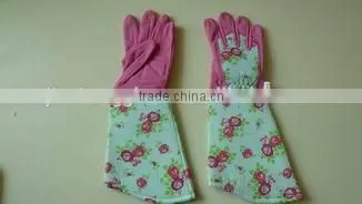synthetic leather garden glove,long cuff garden glove,2015 new style garden glove