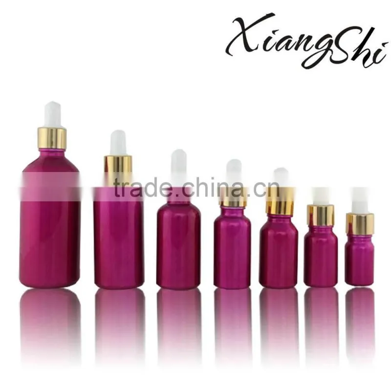 100ml pink glass essential oil bottle