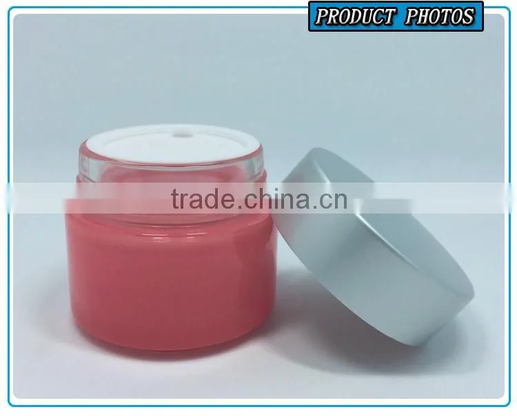 100ml empty cylinder cosmetics facial mask glass jar