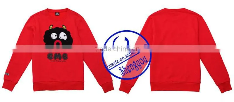 2015 Custom High Quality Mens Pullover Sweatshirts with Printed