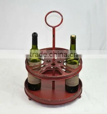 120515BG - Iron wine bottle holder