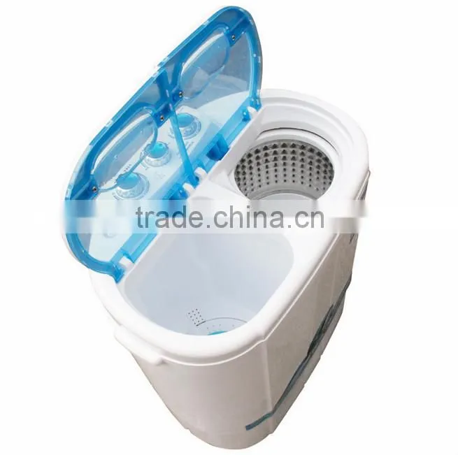 Mini washing machine is small with dry duplex stainless steel double barrel