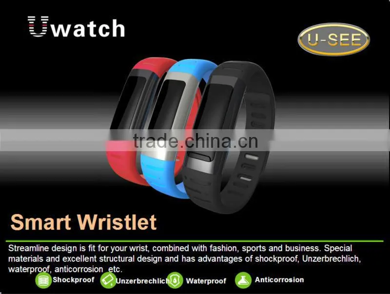 U9 Uwatch 2014 New Smart waterproof pedometer watch , pedometers with stop watch smart bluetooth