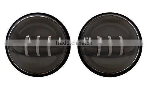 Black Twin Headlight Dual Lamp For Harley Davidson Road Glide Custom Fits Harley Road Glide