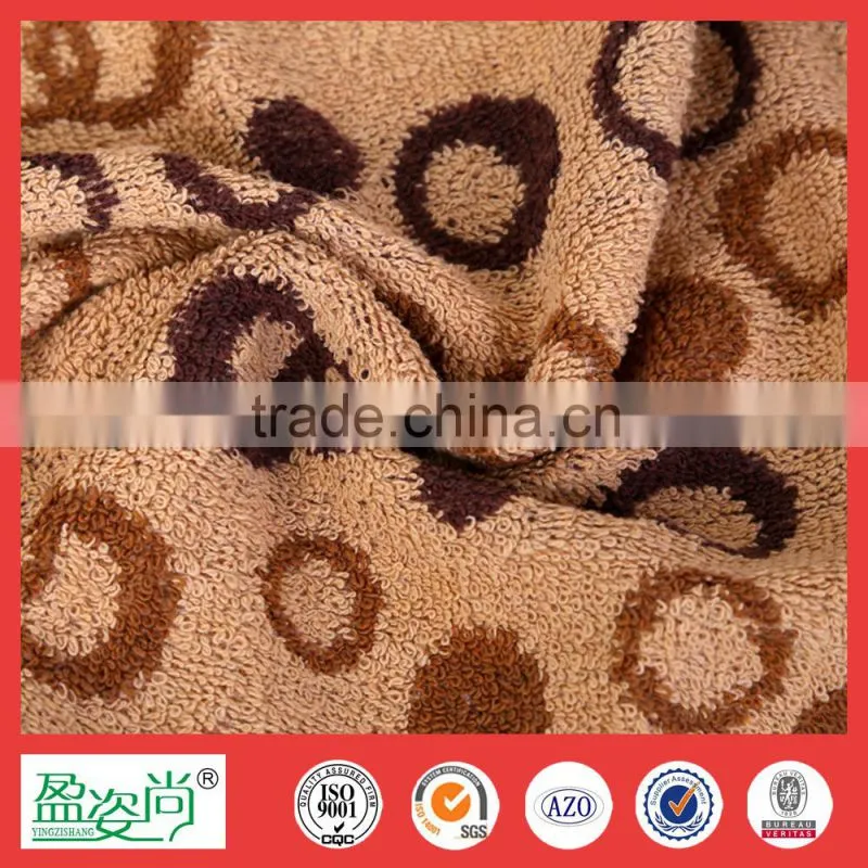 kitchen towel 2015 wholesale hand towel circle patten cotton towel jacquard face towel