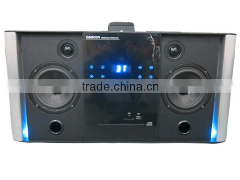 hot selling hifi system Hifi speaker with Bass and Treble Adjust 2.0 Stereo channel output speaker