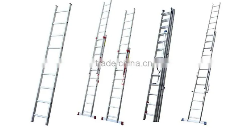 aluminium tool stool workplatform household multipurpose step combination extension ladder with EN131 foldingladder