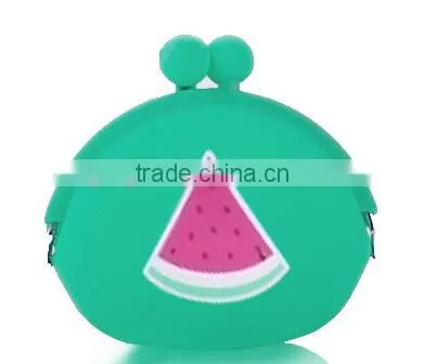 2015 Cheap Promotional Candy Color Silicon Zipper Coin Purse