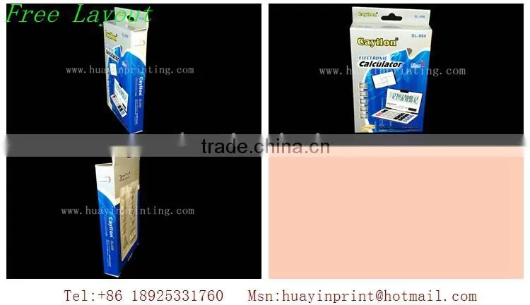 manufactur product packing paper box with paper hanger