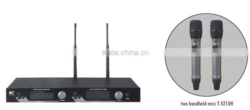 ITC T-521UH PLL UHF Long and Stable Transmission Handheld FM Microphone Wireless