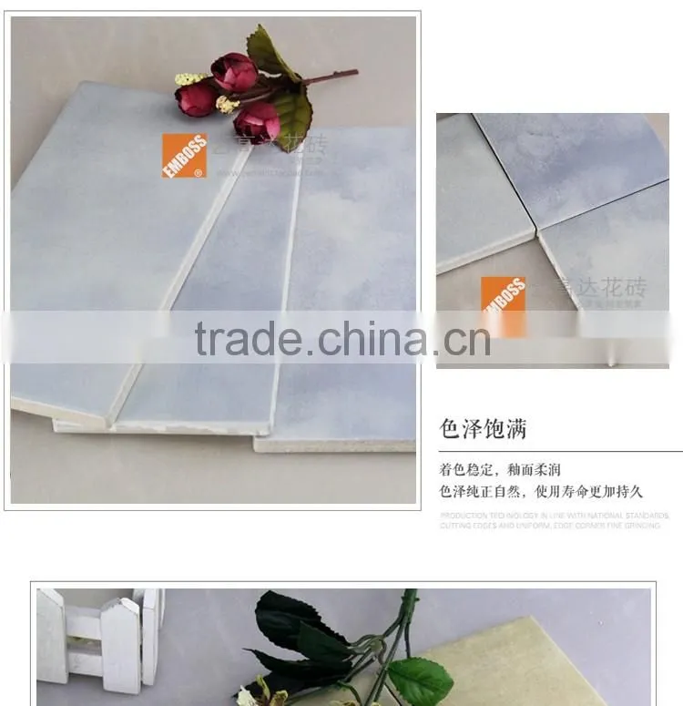 Hot sale 100*200mm glazed porcelain subway tile rustic kitchen floor tile