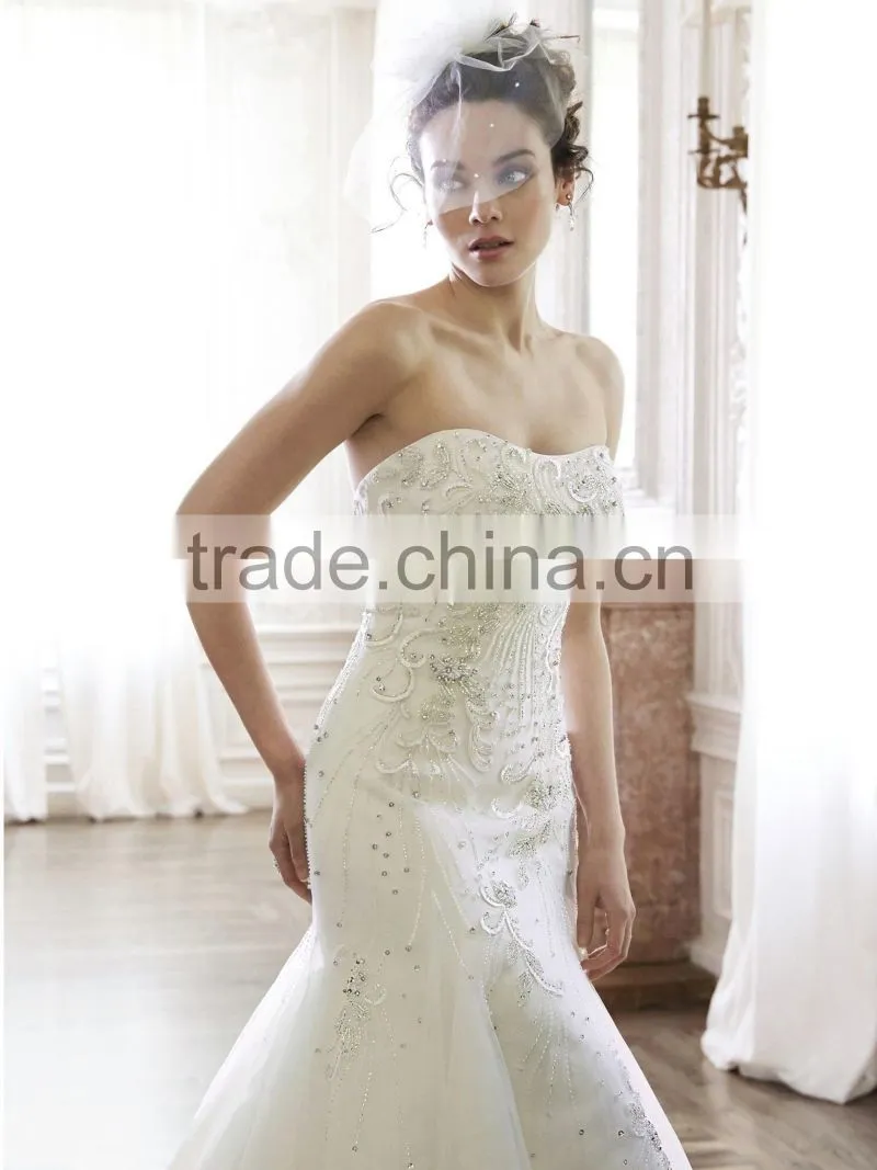 2016 New Fashion Real Photo beach wedding dress