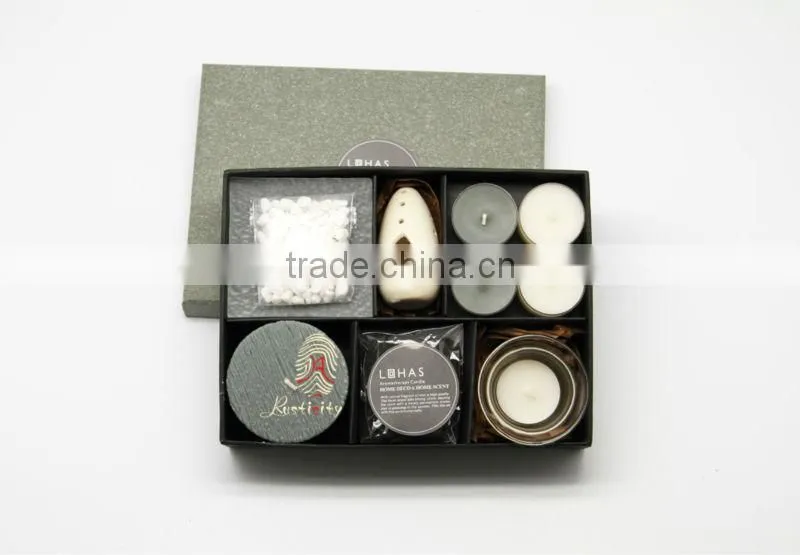 scented candle set incense sticks /ceramic warmer/essential oil burner set for gifts