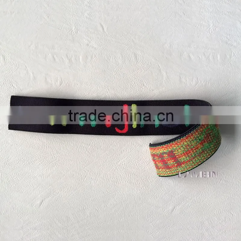 China weaving factory exports high elasticity resilient rubber waist band