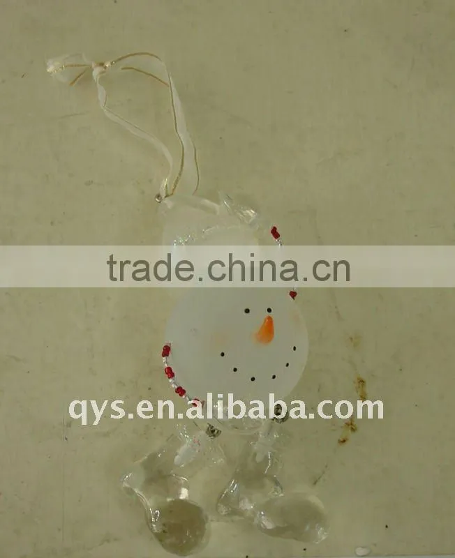 cute resin snowman keychain