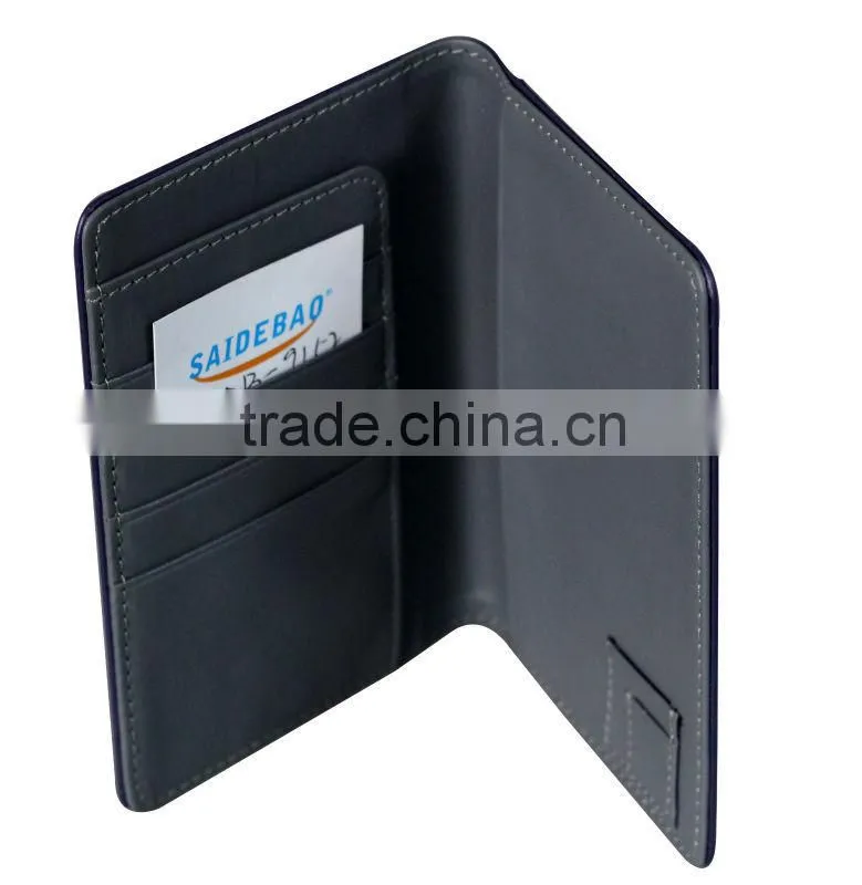 direct factory sale leather cheque holder/leather passport holder/leather cheque holder with custom logo