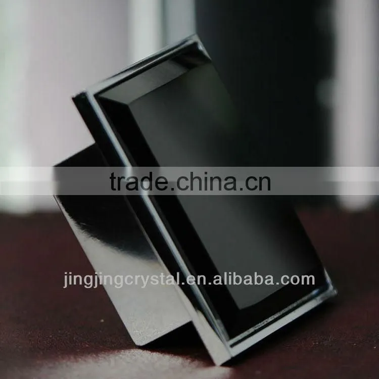 Classic Black Crystal Mosaic Furniture Handle Pull rich in Crystal colour