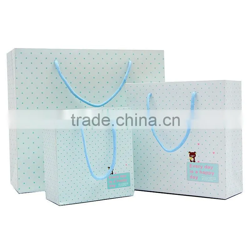 Soft color bag paper bag gift bag shopping paper bag high quality customized print your logo