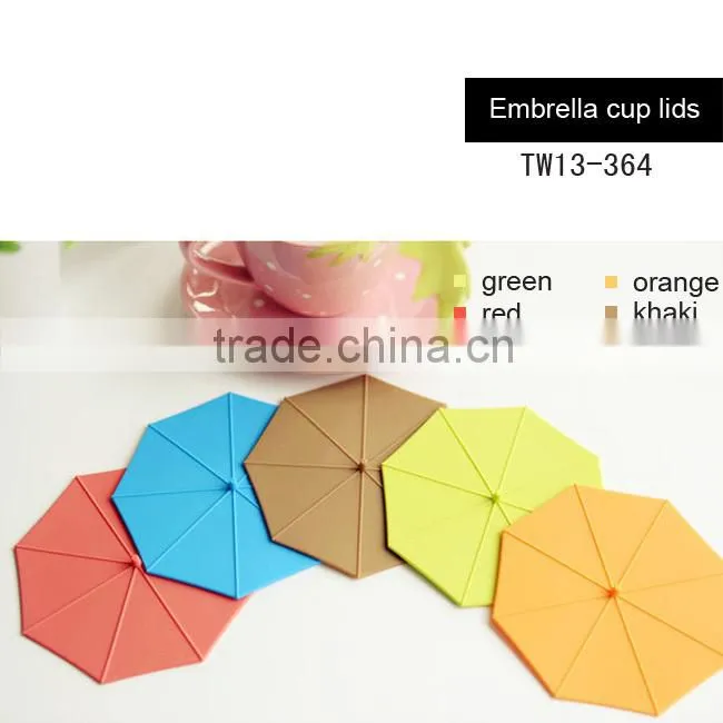 Promotional gifts umbrella shape silicone seal lid