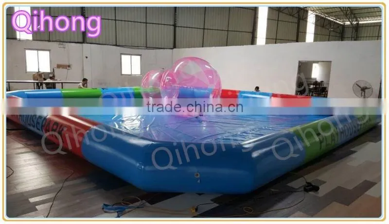 Factory price and good quality inflatable swimming pool for kids/ square inflatable pool/ portable swimming pool for sale