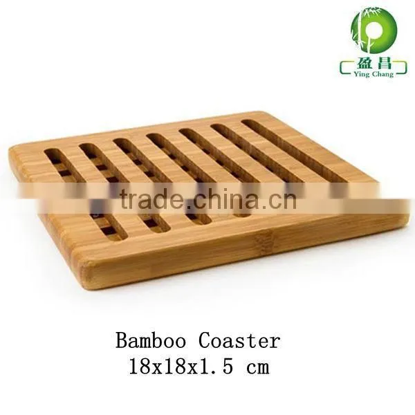 Table mat coaster square bamboo coaster