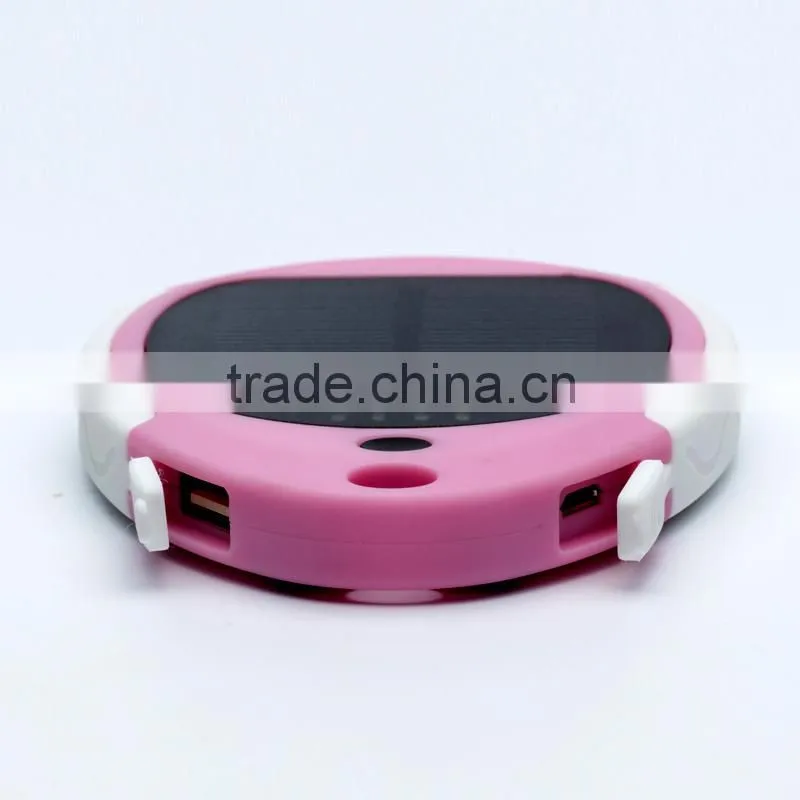 lovers gift solar power bank 3000mah