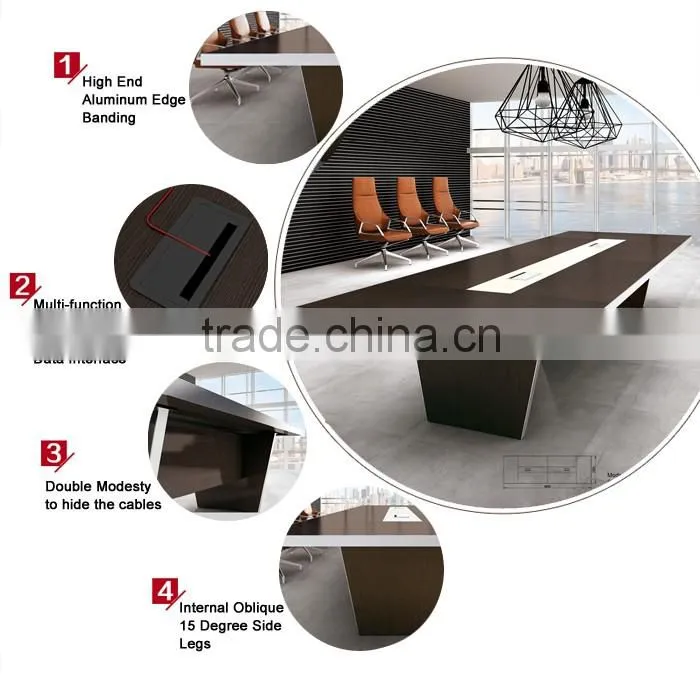 Modern Meeting Room Furniture 12 Seater Conference Table BS-H4815