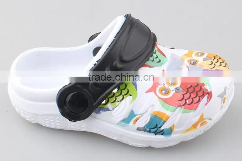 2016 New Design Fashion EVA Kids Clogs Cute Garden Children Shoes