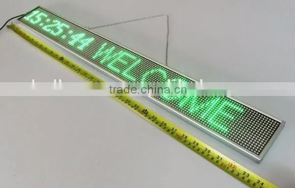 Most beautiful design silver color frame small running message text led display board