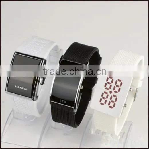 Latest fashion trends yellow promotion gifts portable led watches