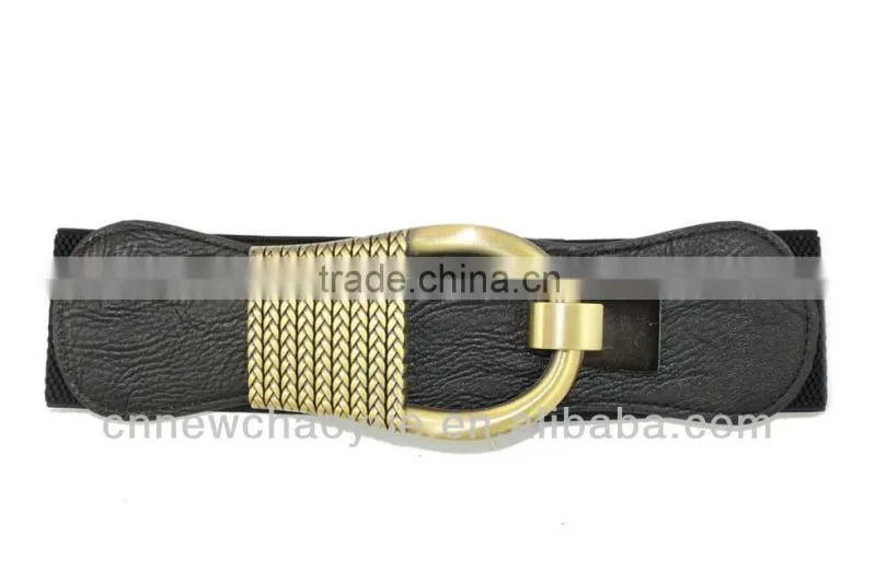 Women's Fashion Elastic Belt With Square Buckle