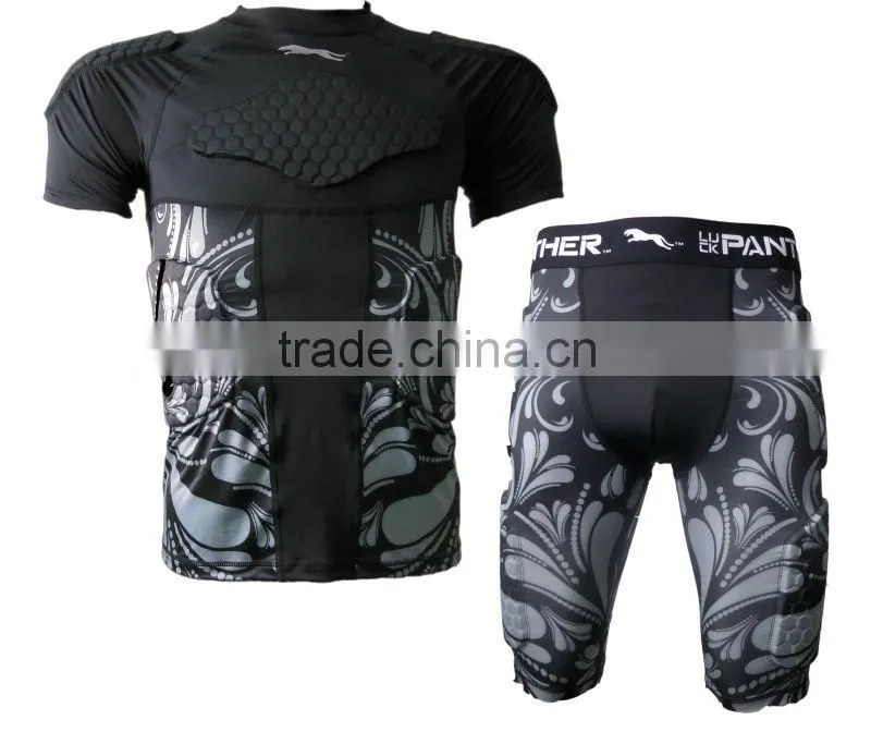 Sublimation Soccer Compression Padding Jerseys