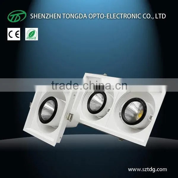new design 360 degree rotatable 5w 7w 12w cob led light downlight with 3year warranty