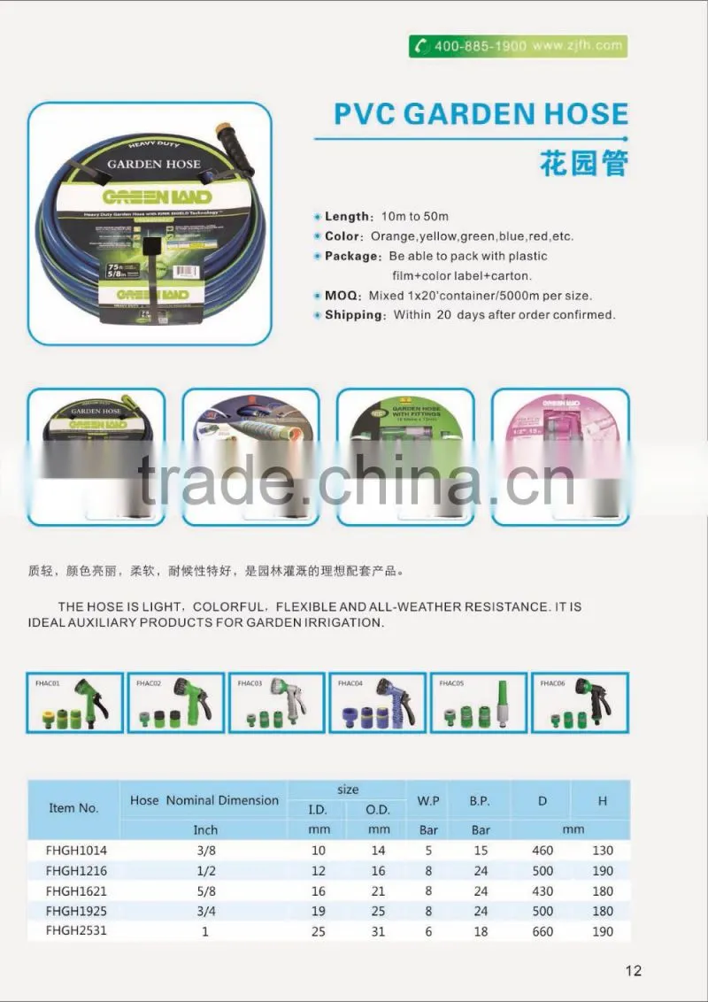 2016 Canton fair Flexible transparent gas pipe hose, LPG hose , pvc hoses
