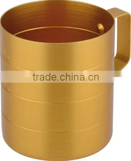 Aluminum camping cup / aluminum measuring cup