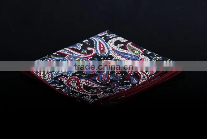 Paisely custom print pocket square