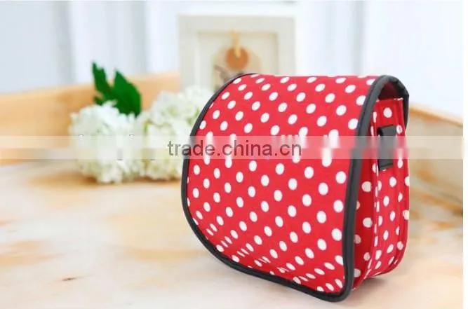 Fujifilm Instax mini8 Camera Protect Case Bag White dot(Red)