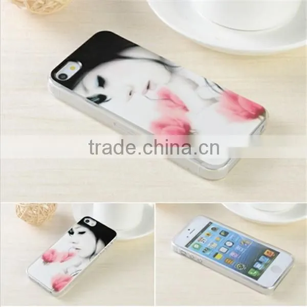 Color drawing print soft TPU case for iphone 5s case